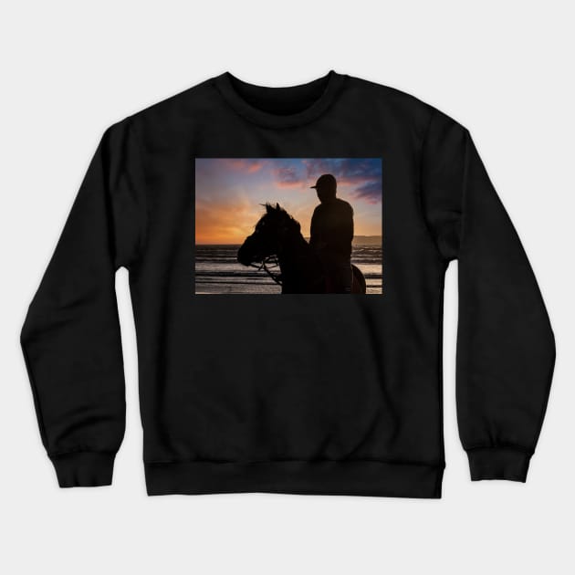 Sunset Ride Crewneck Sweatshirt by Memories4you